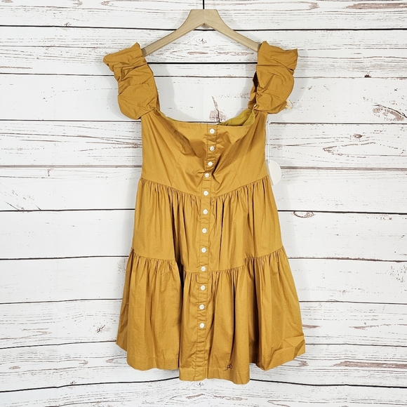 Staud | Mini Elio Dress in Honey NWT - Picture 3 of 7